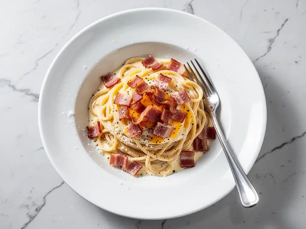 Authentic Italian Carbonara: 5-Step Best Homemade Crispy Pancetta 4 authentic Italian carbonara preparation steps