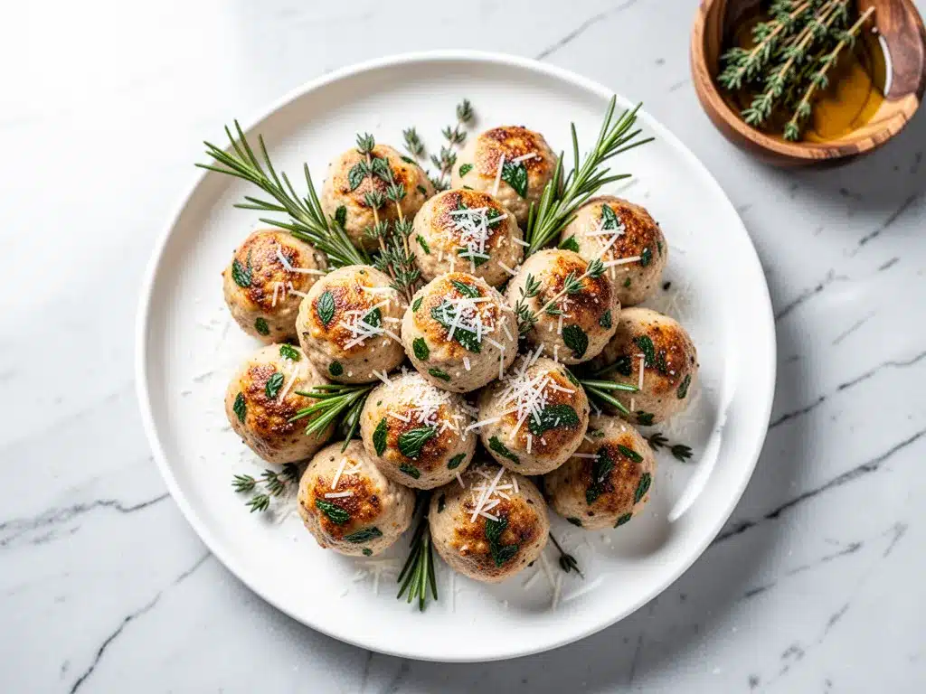 Baked Garlic Parmesan Chicken Meatballs: 5-Step Perfect Recipe 4 baked garlic parmesan chicken meatballs preparation steps
