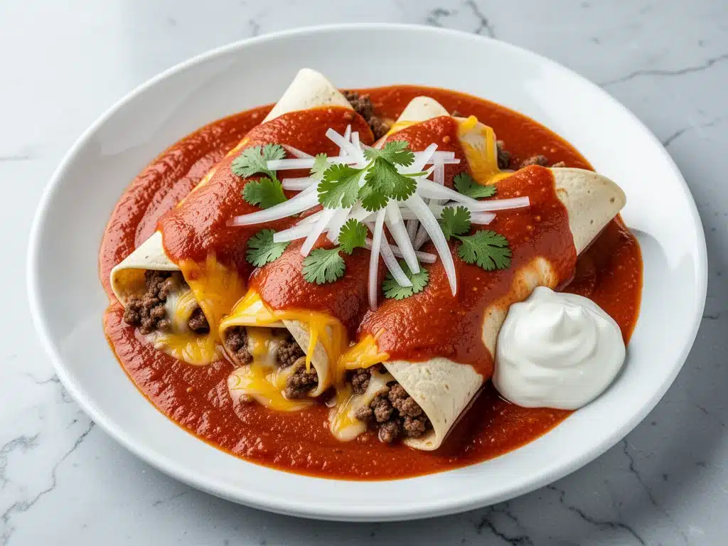 beef and cheese enchiladas - featured image