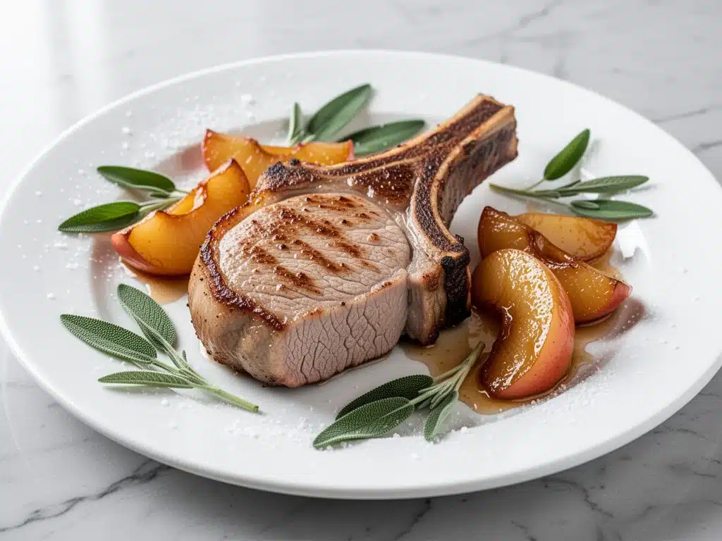 brown butter sage pork chops - featured image