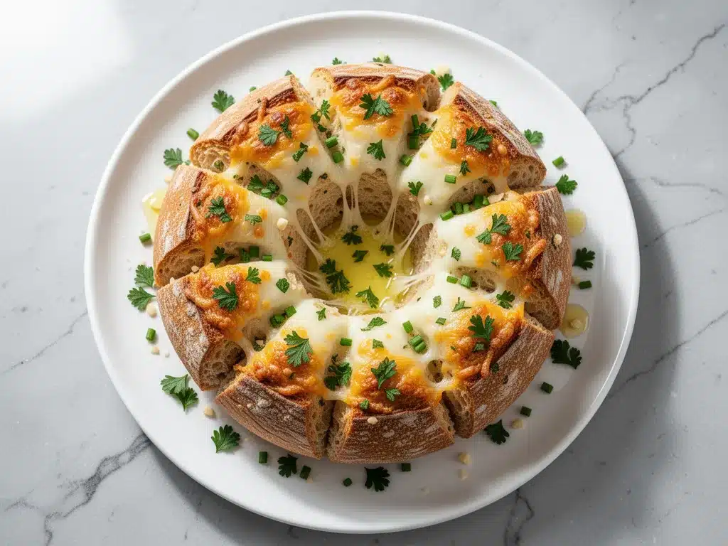Cheesy Garlic Pull-Apart Bread: Best Party Appetizers 4 cheesy garlic pull apart bread preparation steps