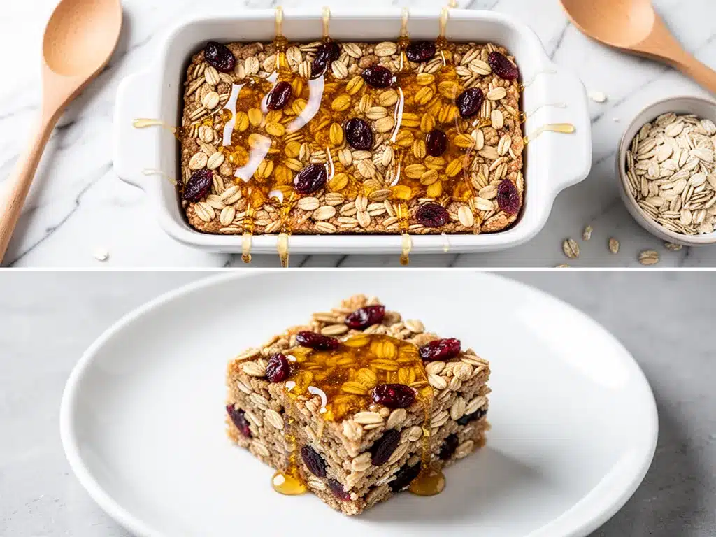 Back-to-School Chewy Granola Breakfast Bars: 5-Ingredient Easy Recipe 4 chewy granola breakfast bars preparation steps