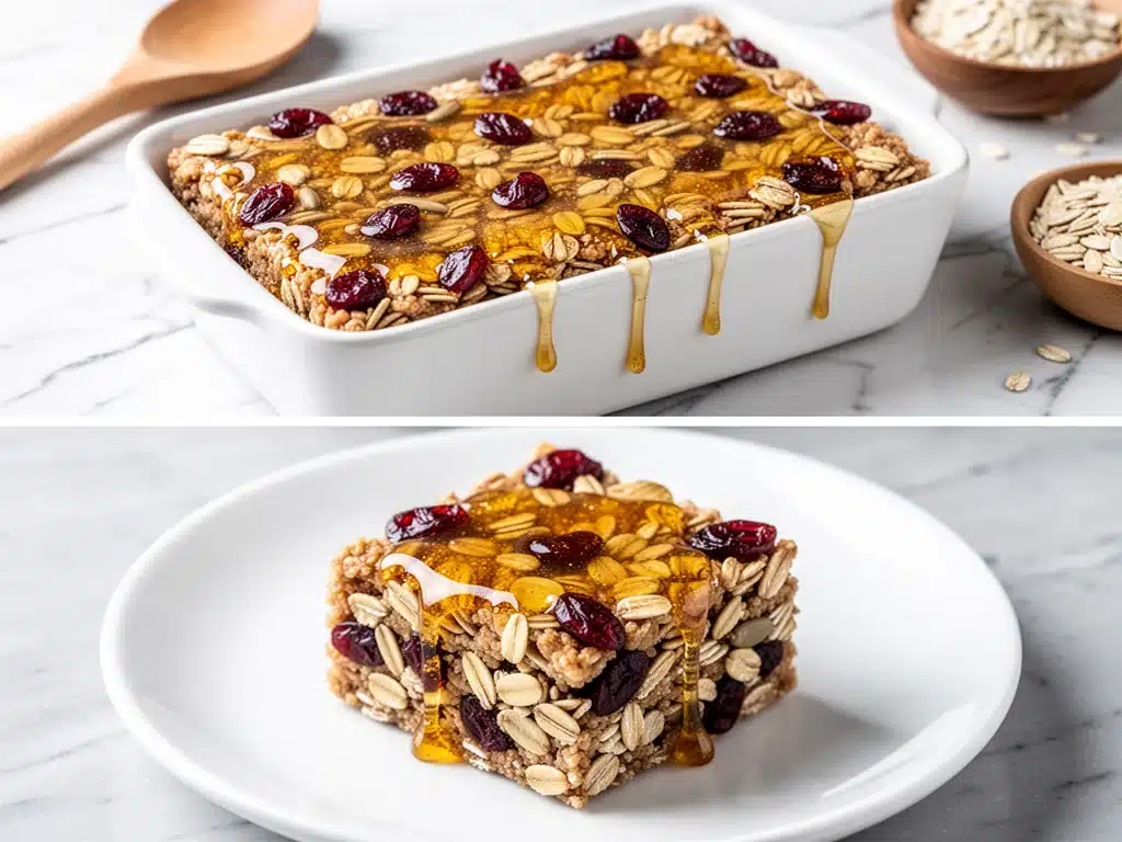 chewy granola breakfast bars - featured image