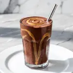 chocolate peanut butter breakfast smoothie - featured image