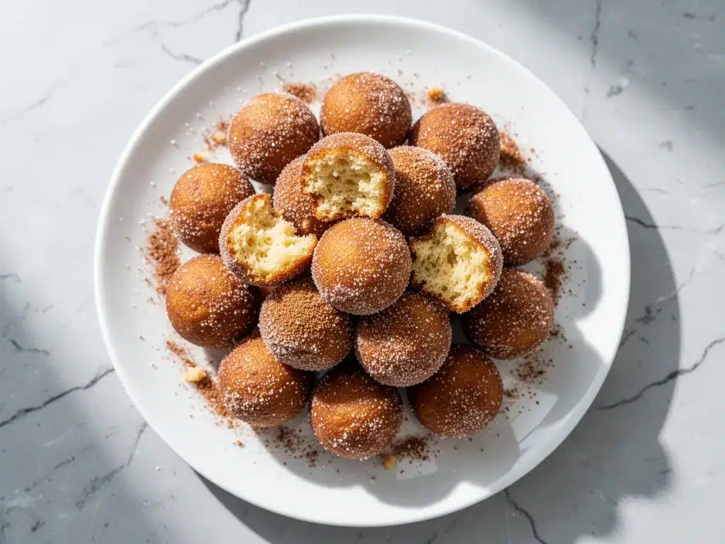 Back-to-School Cinnamon Sugar Baked Donut Holes 4 Cinnamon Sugar Baked Donut Holes preparation steps