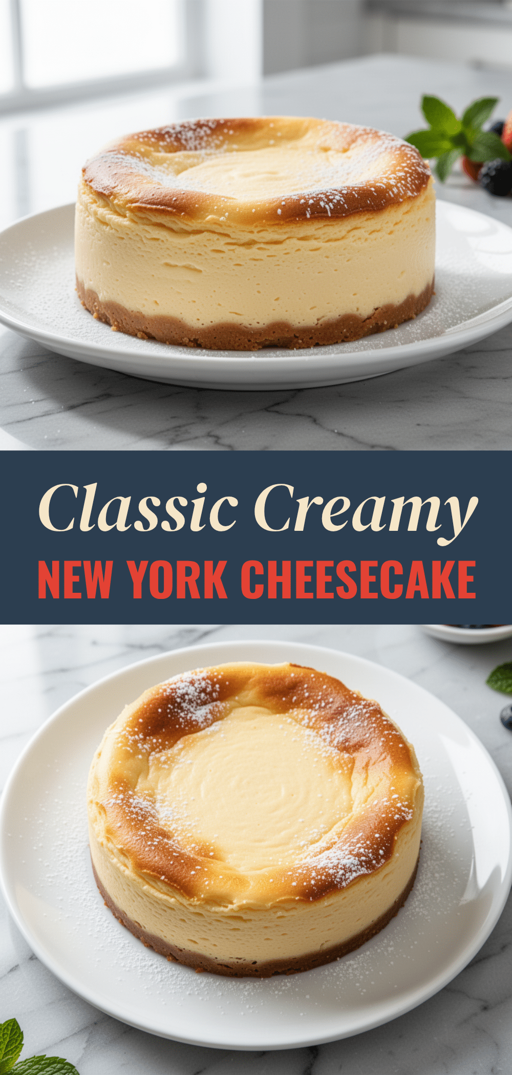 Classic New York Style Baked Cheesecake: Easy Homemade Recipe 5 Classic New York Style Baked Cheesecake recipe