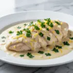 creamy lemon garlic chicken one pan - featured image