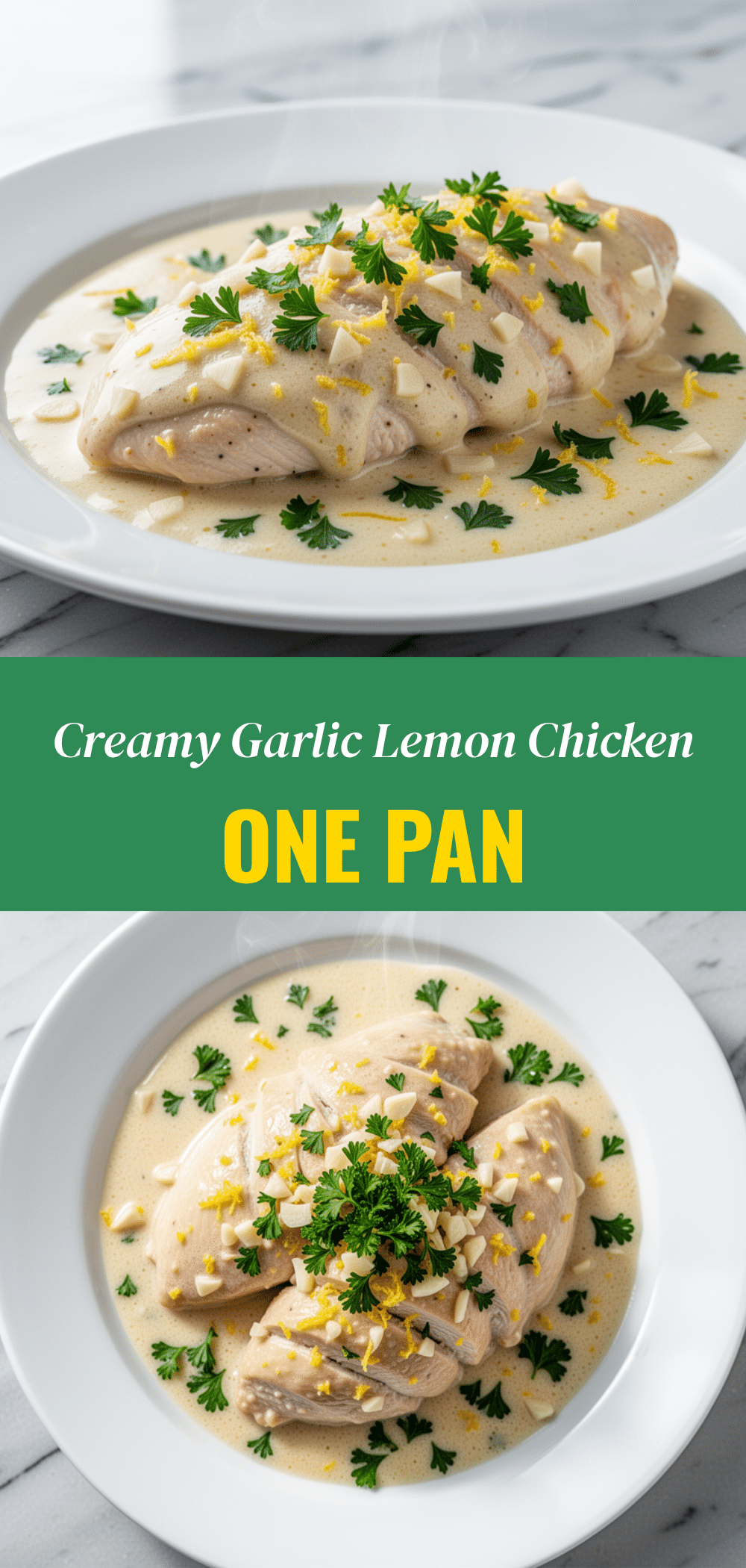 Creamy Lemon Garlic Chicken One Pan: Easy Weeknight Dinner 5 creamy lemon garlic chicken one pan recipe