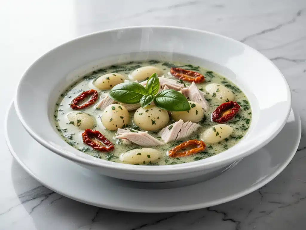 creamy Tuscan chicken gnocchi soup - featured image