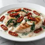 creamy tuscan garlic chicken skillet - featured image