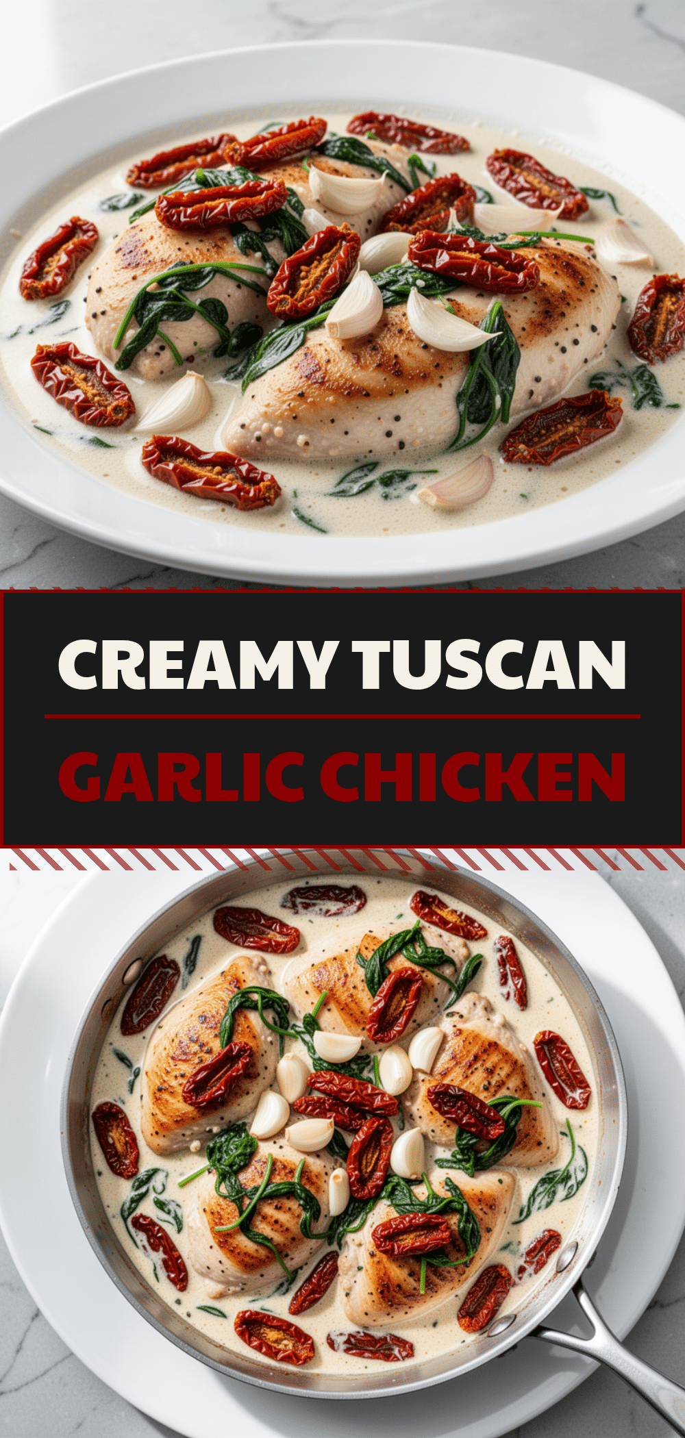 Creamy Tuscan Garlic Chicken Skillet: 5-Ingredient Meal 5 creamy tuscan garlic chicken skillet recipe