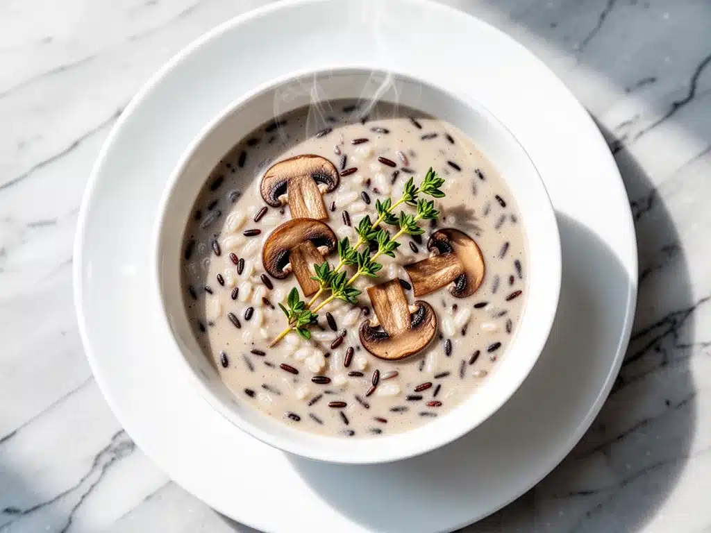 Creamy Wild Rice Mushroom Soup: Easy Comfort Food 4 creamy wild rice mushroom soup preparation steps