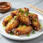 crispy air fryer chicken wings - featured image