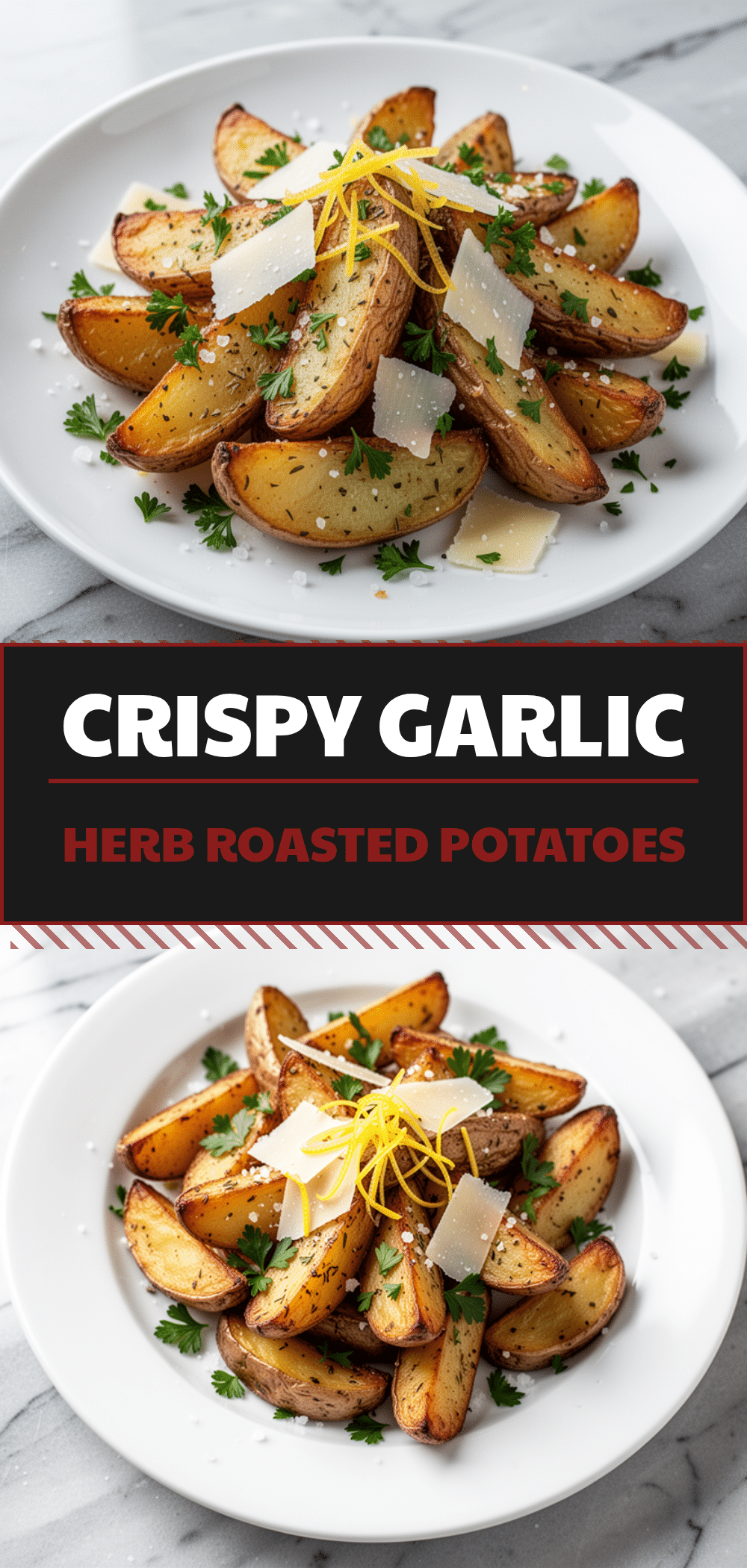 Crispy Garlic Herb Roasted Potatoes: 5-Step Dinner 5 Crispy Garlic Herb Roasted Potatoes recipe