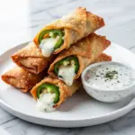 Crispy Jalapeno Popper Egg Rolls - featured image