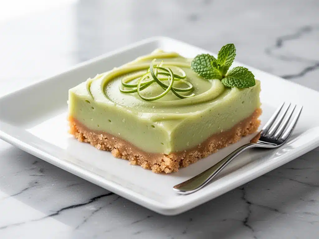 easy creamy key lime pie bars - featured image