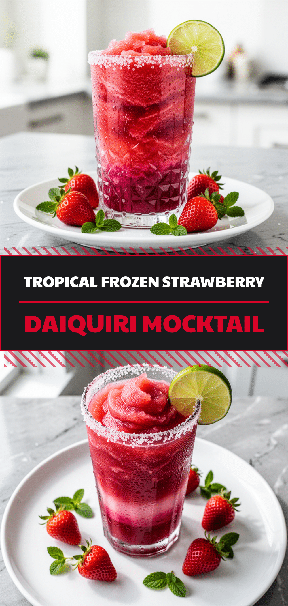 Frozen Strawberry Daiquiri Mocktail: Best Easy Party Drink 5 frozen strawberry daiquiri mocktail recipe