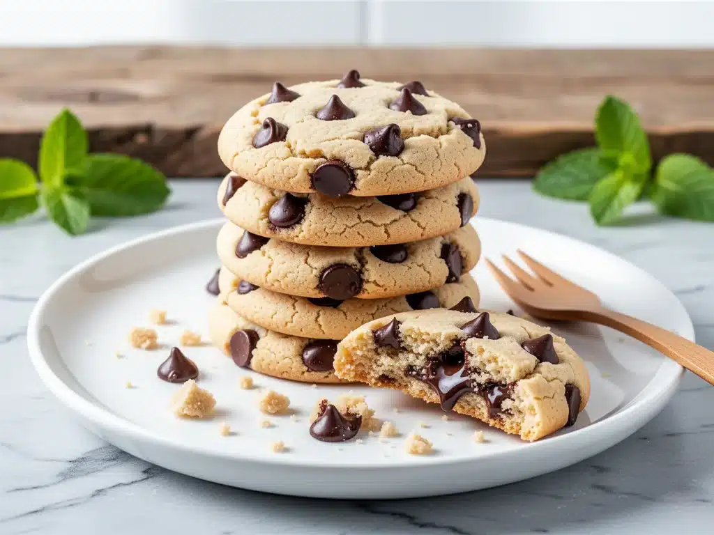 gluten-free almond flour chocolate chip cookies - featured image