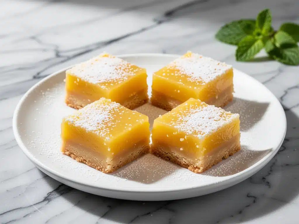 gooey lemon bars - featured image