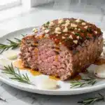 honey garlic glazed meatloaf - featured image