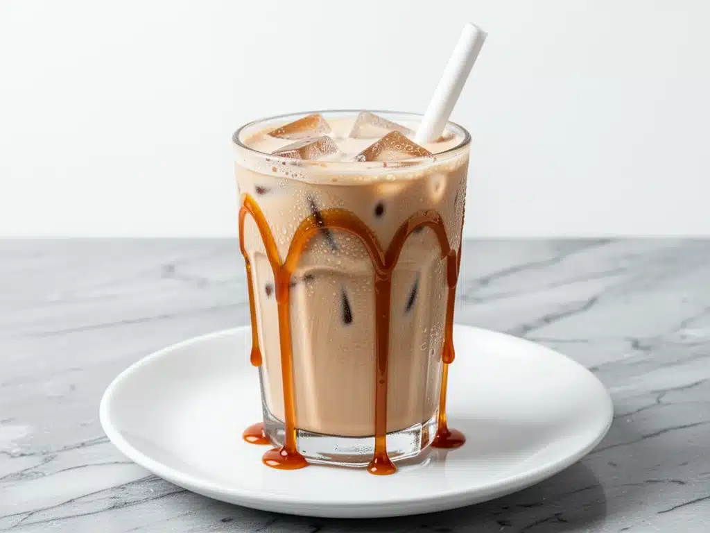 iced brown sugar oat milk latte - featured image