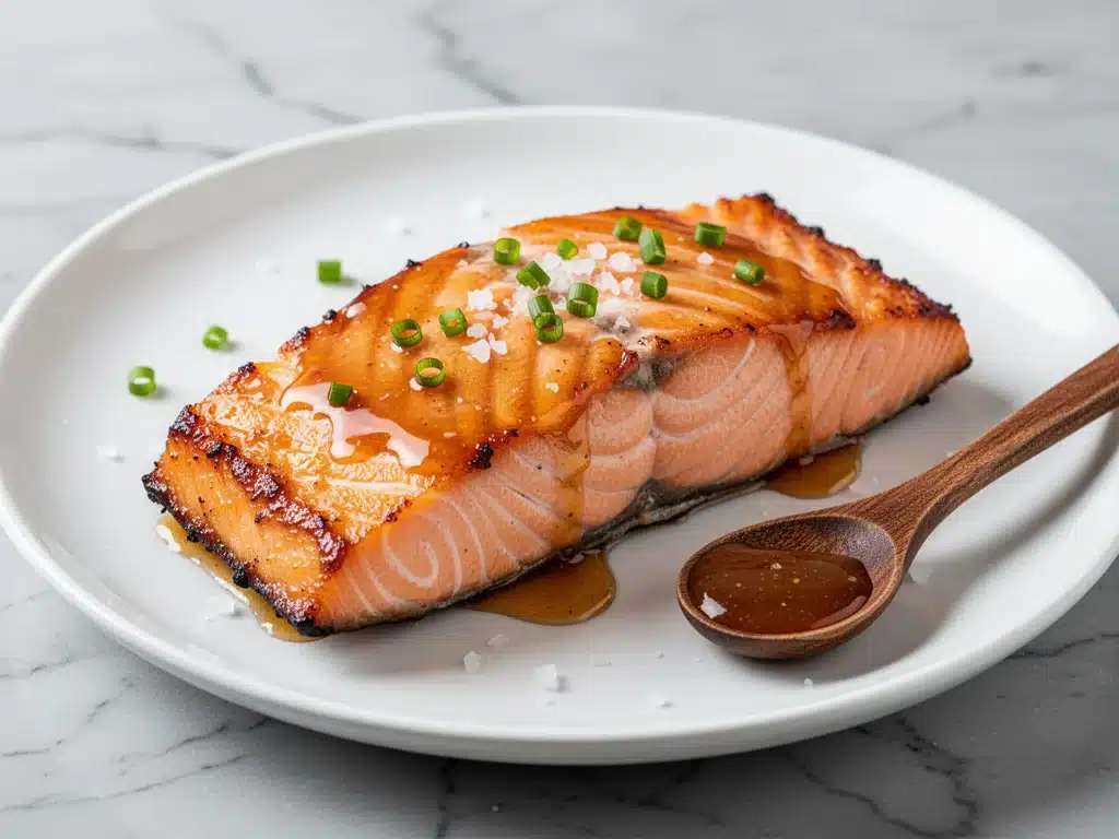 maple glazed salmon - featured image