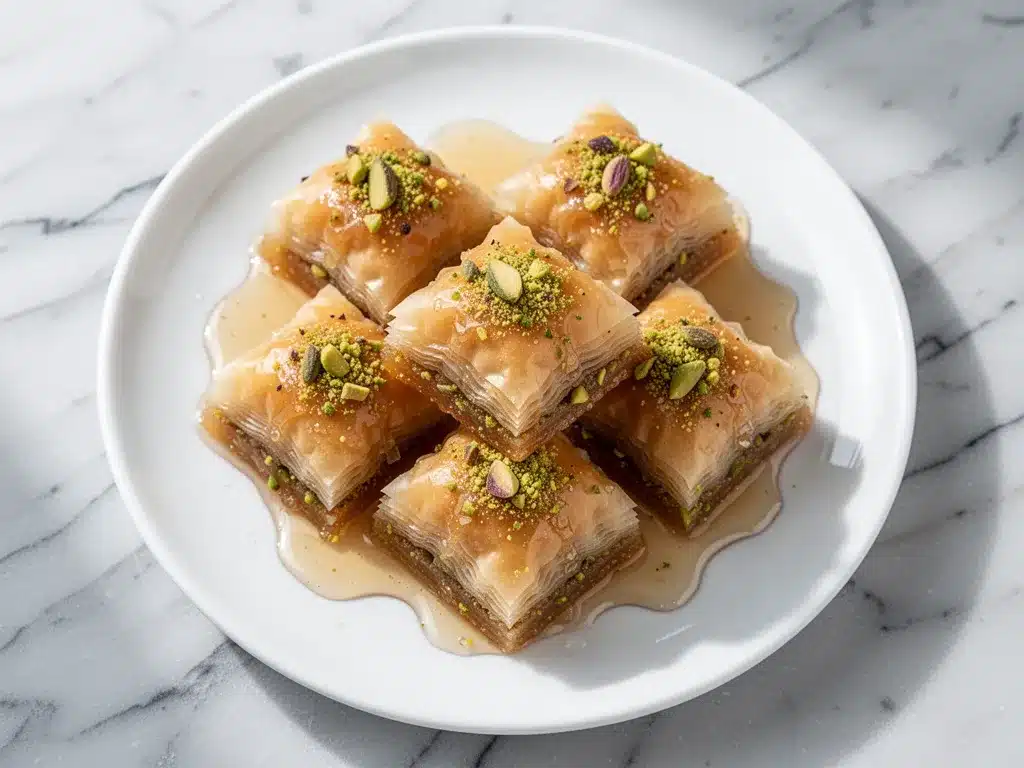 Mediterranean Honey Pistachio Baklava Bites: 10 Easy Tips 4 Mediterranean Honey Pistachio Baklava Bites preparation steps