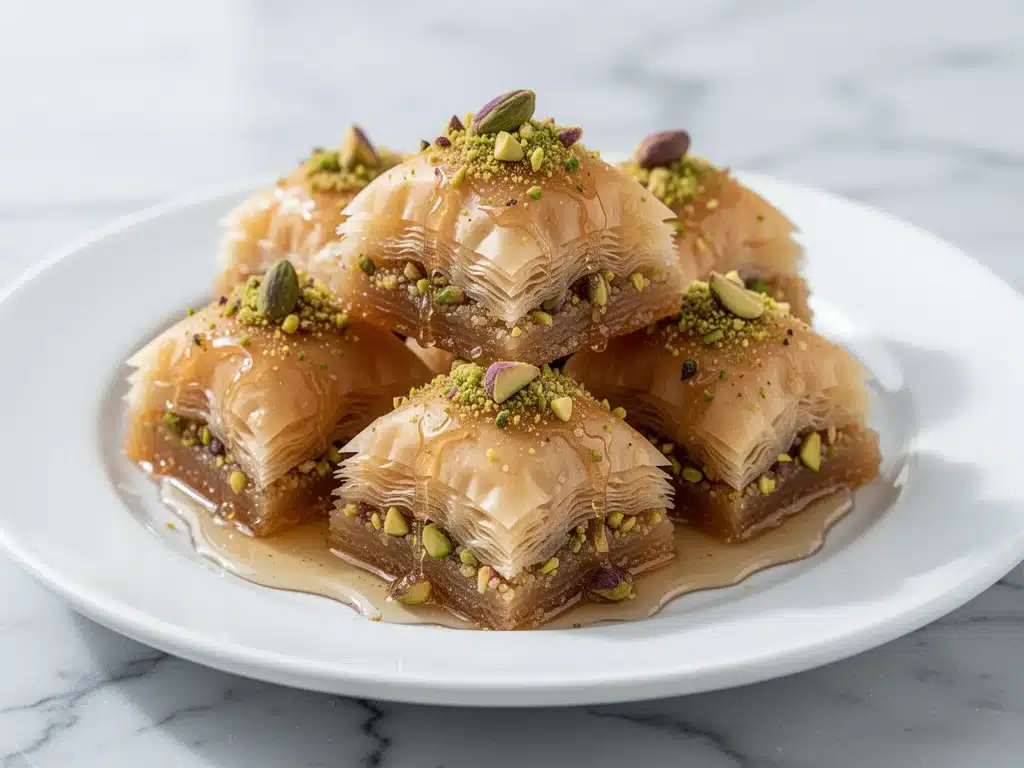 Mediterranean Honey Pistachio Baklava Bites - featured image