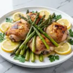 one-pan lemon butter chicken thighs - featured image