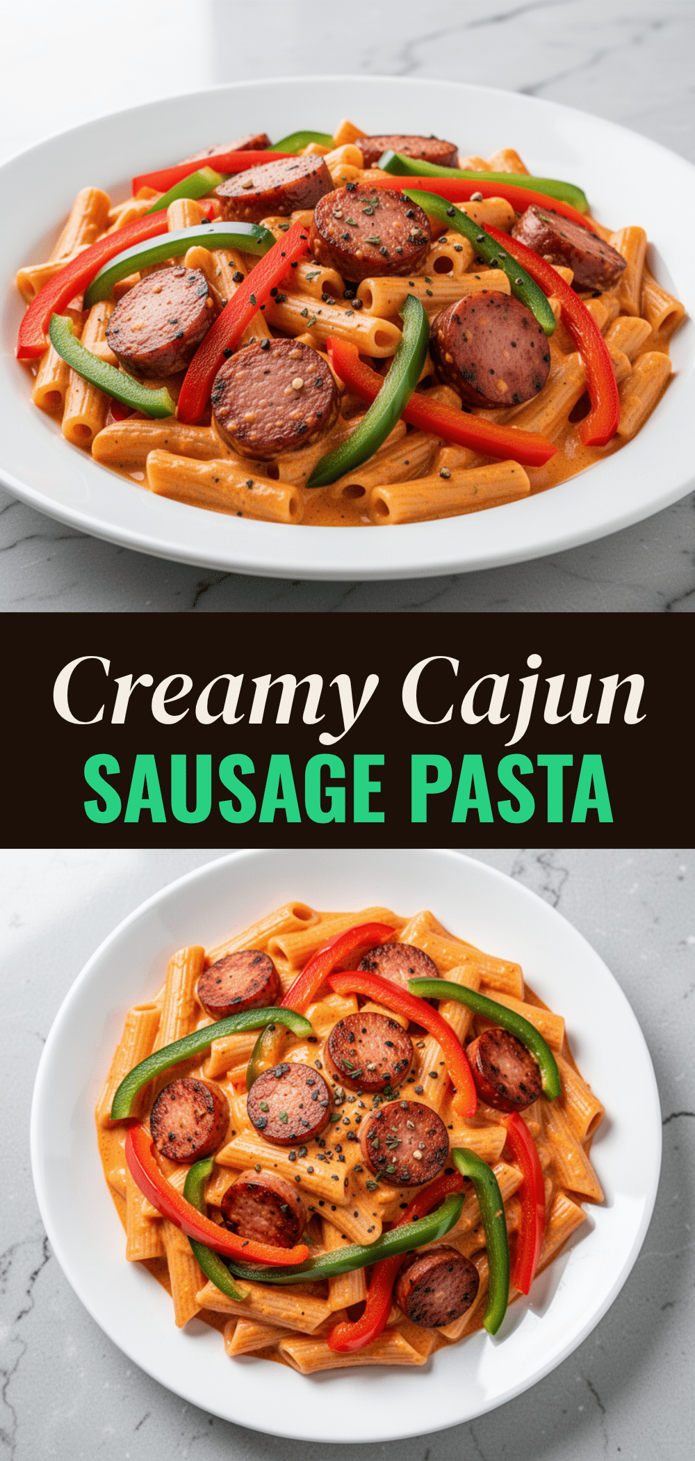 One-Pot Creamy Cajun Sausage Pasta: Easy Weeknight Dinner 5 One-Pot Creamy Cajun Sausage Pasta recipe
