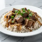 One-Pot French Onion Beef and Rice - featured image