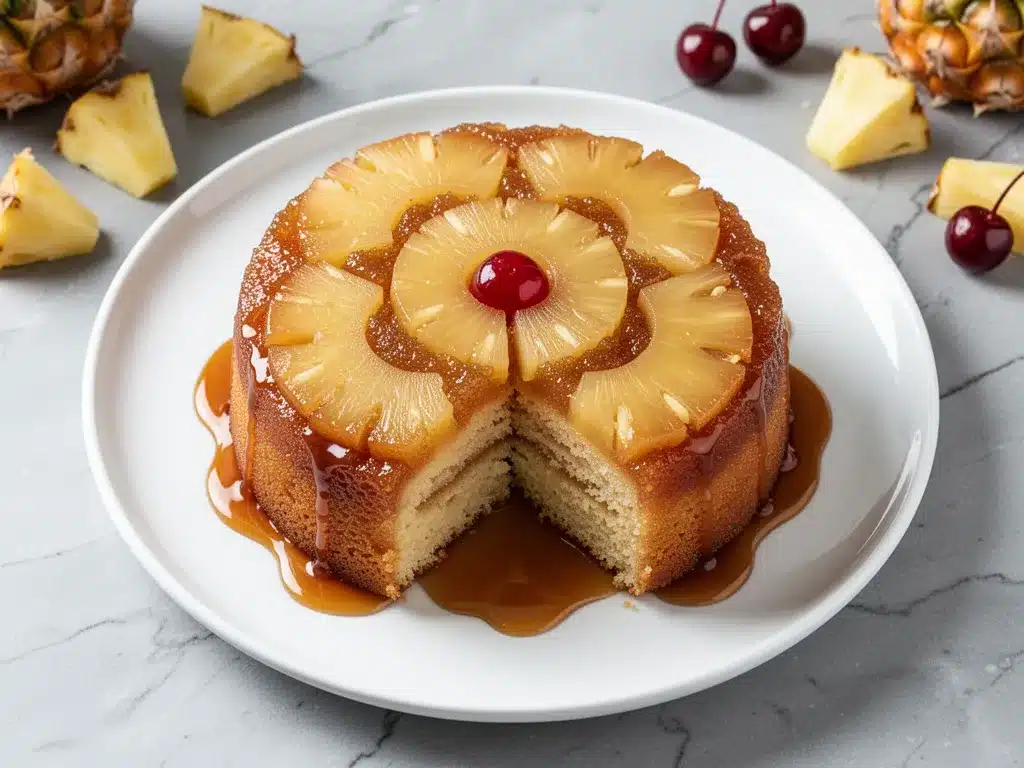 Pineapple Upside-Down Cake: Easy 6-Ingredient Dessert 4 pineapple upside-down cake preparation steps
