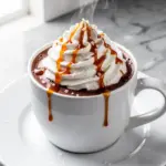 salted caramel hot chocolate - featured image