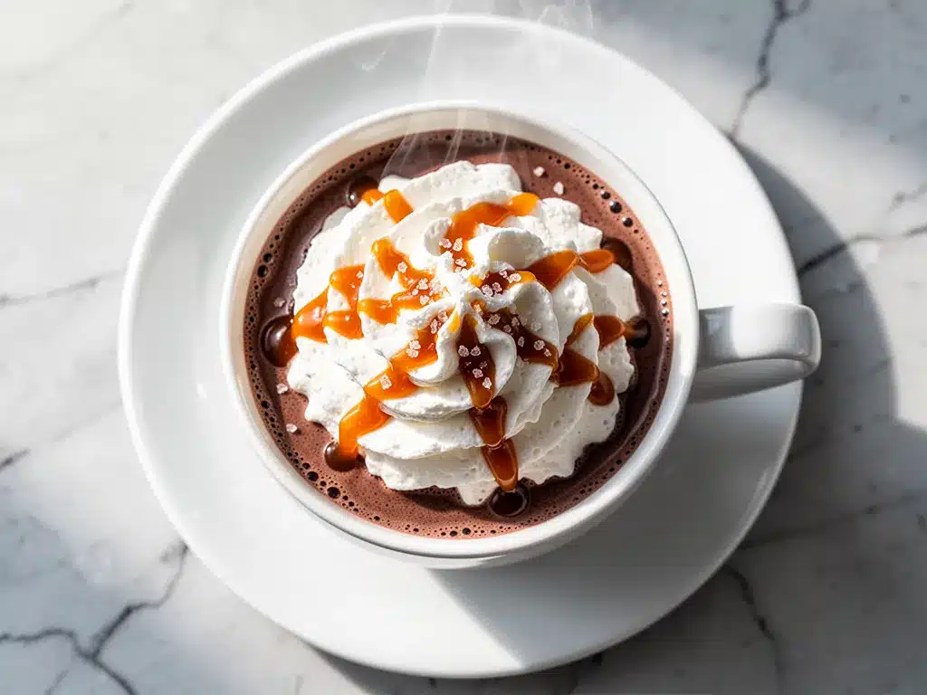 Salted Caramel Hot Chocolate: 3-Step Easy Recipe 4 salted caramel hot chocolate preparation steps