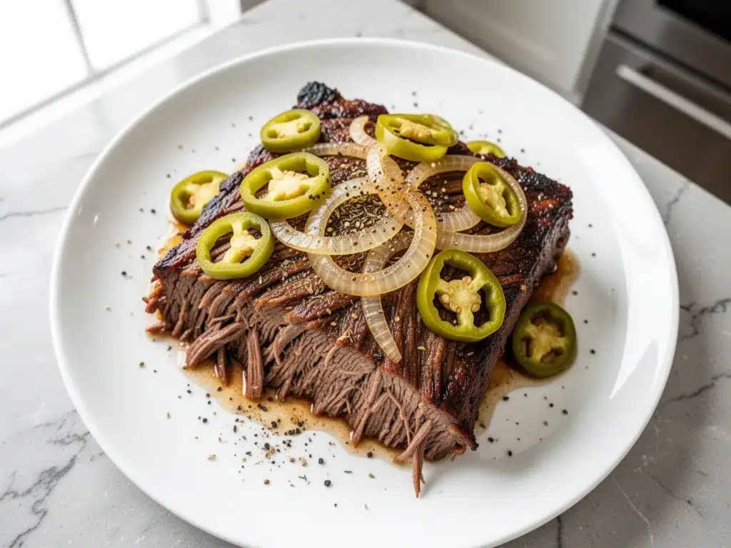 Slow Cooker Mississippi Pot Roast: Easy 5-Ingredient Dinner 4 Slow Cooker Mississippi Pot Roast preparation steps