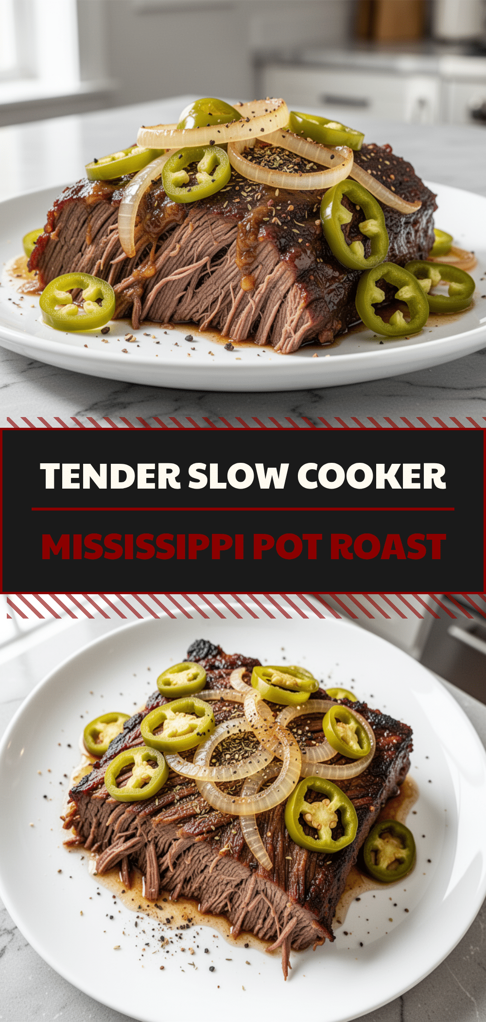 Slow Cooker Mississippi Pot Roast: Easy 5-Ingredient Dinner 5 Slow Cooker Mississippi Pot Roast recipe