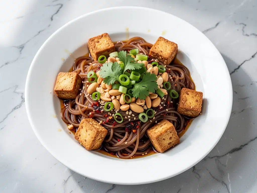 spicy peanut noodles - featured image