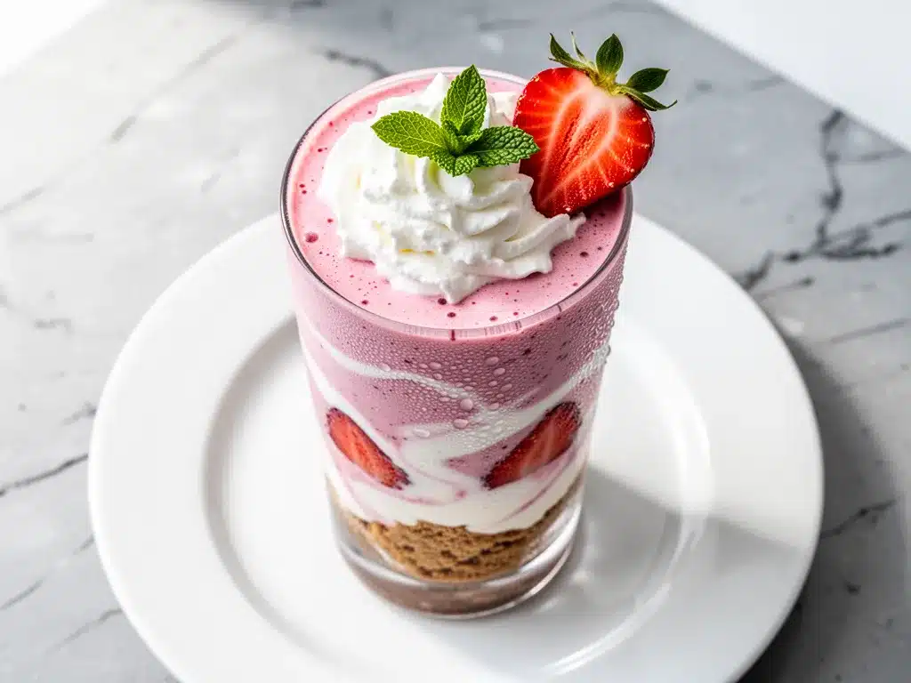 Strawberry Cheesecake Protein Smoothie: 5-Min Breakfast 4 Strawberry Cheesecake Protein Smoothie preparation steps