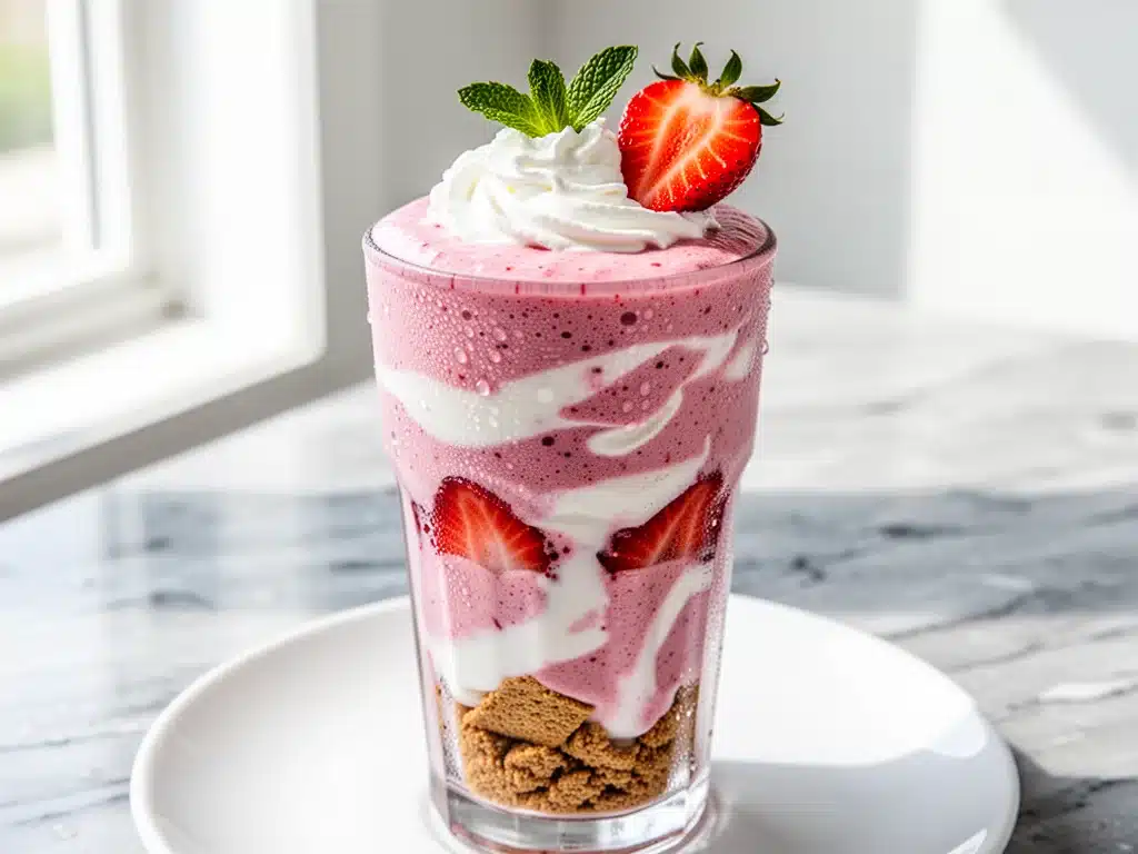 Strawberry Cheesecake Protein Smoothie - featured image