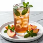 sugar-free peach iced tea - featured image