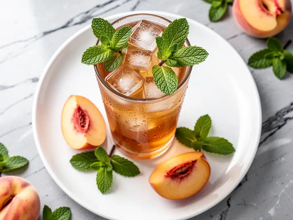 Sugar-Free Peach Iced Tea: Easy Summer Drink 4 sugar-free peach iced tea preparation steps
