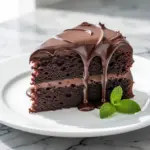ultra-moist double chocolate cake - featured image