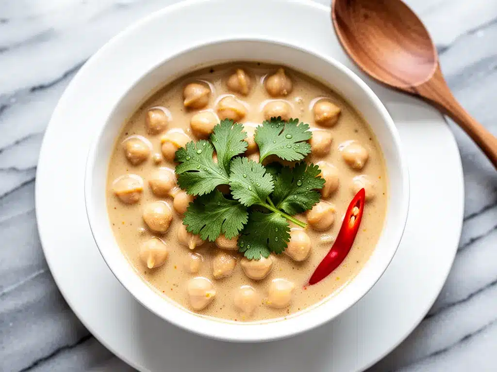 Vegan Creamy Coconut Chickpea Curry: 5-Ingredient Meal 4 vegan creamy coconut chickpea curry preparation steps