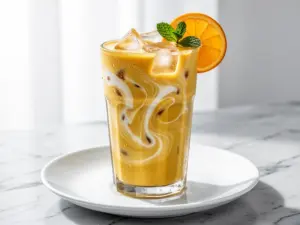 Vegan Iced Golden Turmeric Latte - featured image