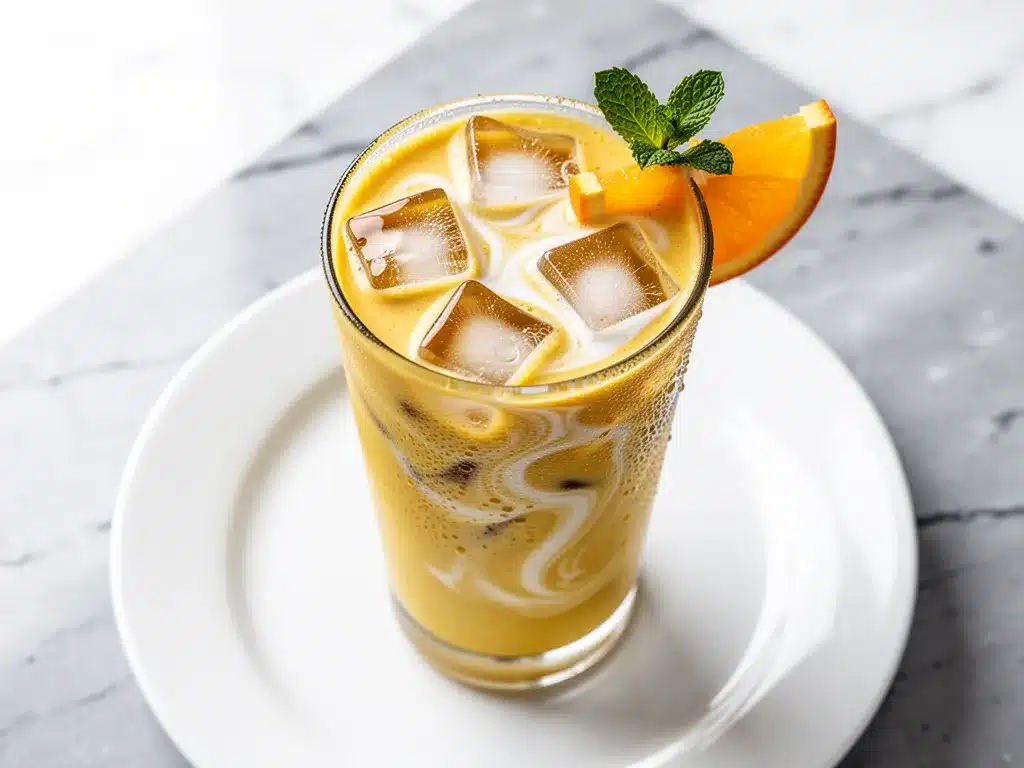Vegan Iced Golden Turmeric Latte: Best Coconut Milk Recipe 4 Vegan Iced Golden Turmeric Latte preparation steps