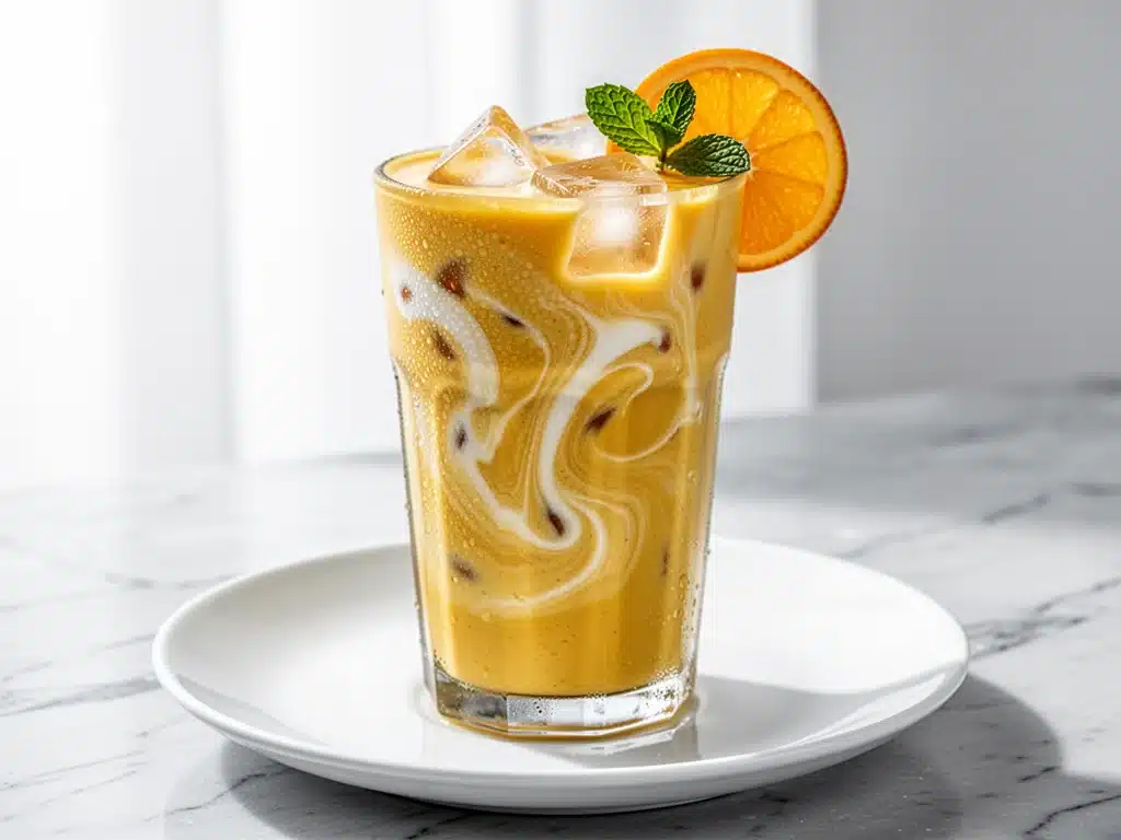 Vegan Iced Golden Turmeric Latte - featured image