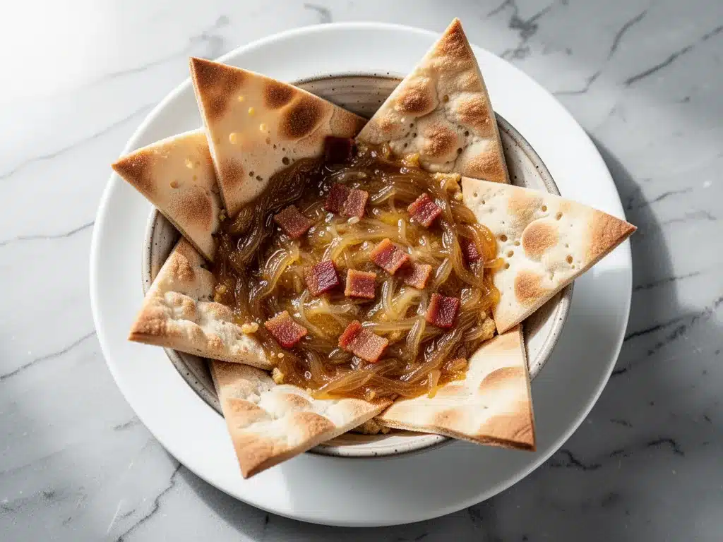 Warm Caramelized Onion Bacon Dip: Easy 10-Minute Weeknight Snack 4 warm caramelized onion bacon dip preparation steps