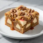 apple harvest caramel blondies - featured image
