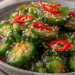 Asian Sesame Cucumber Salad - featured image