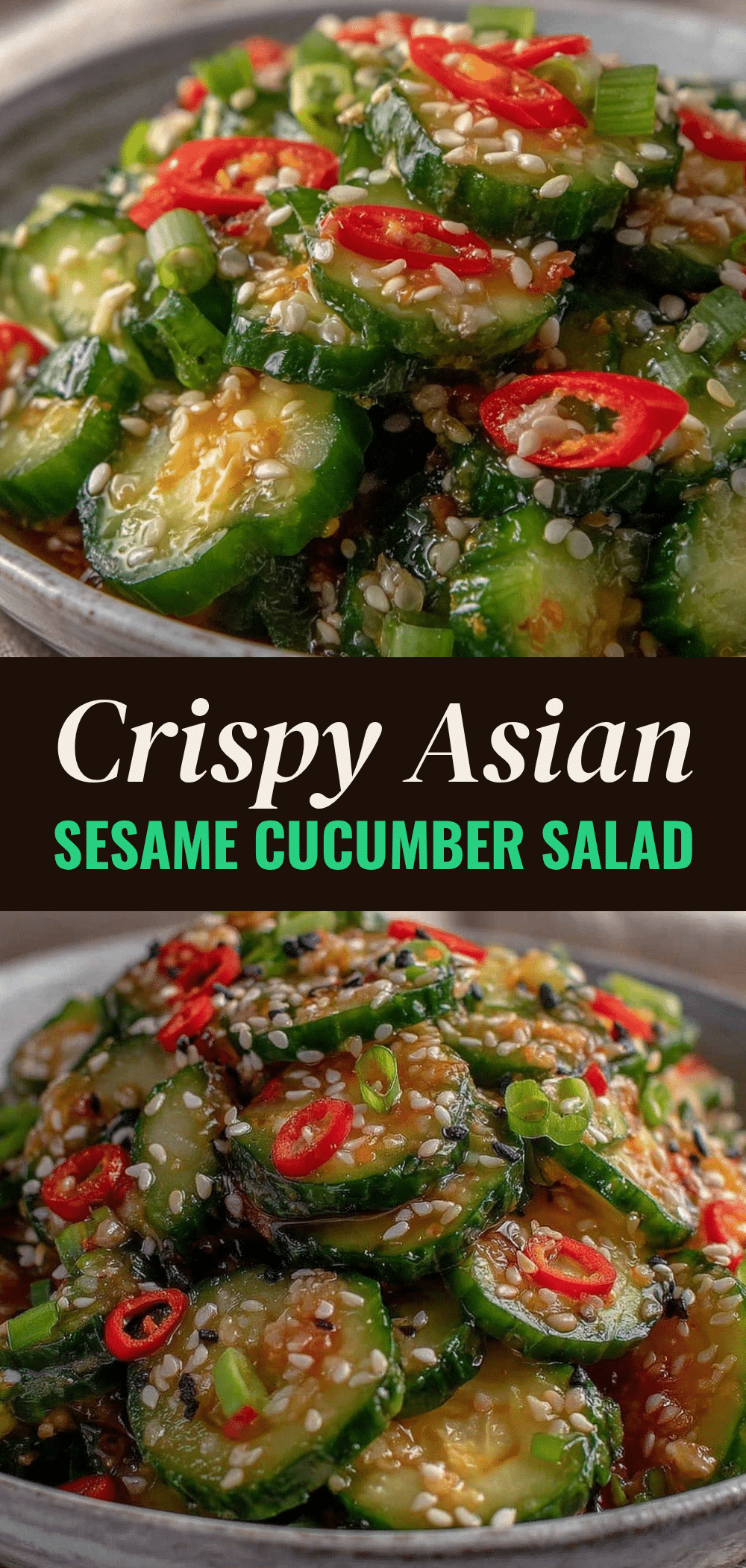 Crunchy Asian Sesame Cucumber Salad: Cheap & Kid-Friendly 5 Asian Sesame Cucumber Salad recipe
